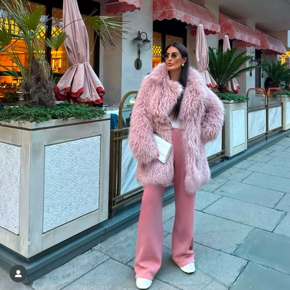 ZARA FAUX FUR COAT